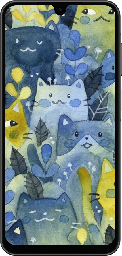 Силіконовий чехол Із зображенням котячого лісу для Samsung Galaxy A26 - 6447u-3881 изображение 