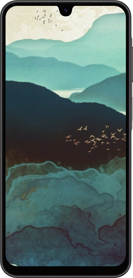 Силіконовий чехол Із зображенням гір Індіго для Samsung Galaxy A26 - 6484u-3881 изображение 