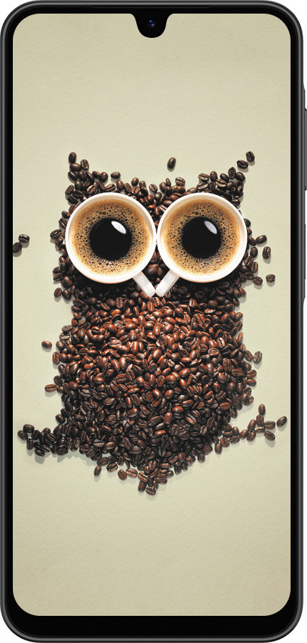 Силиконовый чехол Сова из кофе для Samsung Galaxy A26 - 777u-3881 изображение 