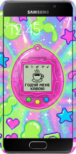 3D пластиковый матовый чехол Y2K Aesthetic Retro Pet: Годуй мене кавою для Samsung Galaxy A3 (2016) A310F - 6784m-159 изображение 