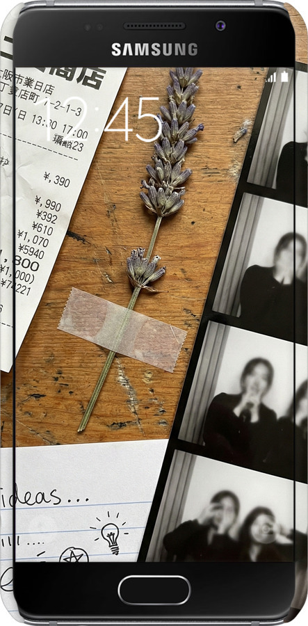 3D пластиковый матовый чехол Aesthetic Scrapbook Collage для Samsung Galaxy A3 (2016) A310F - 6773m-159 изображение 