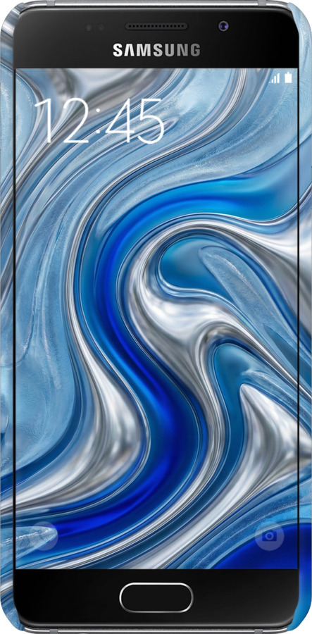 3D пластиковий матовий чехол Liquid Chrome для Samsung Galaxy A3 (2016) A310F - 6781m-159 изображение 