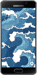 2D пластиковий чехол Абстрактний малюнок морських хвиль для Samsung Galaxy A3 (2016) A310F - 6538t-159 изображение 