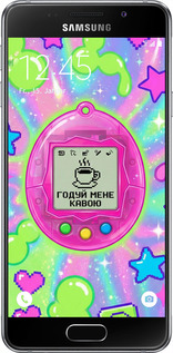 2D пластиковый чехол Y2K Aesthetic Retro Pet: Годуй мене кавою для Samsung Galaxy A3 (2016) A310F - 6784t-159 изображение 