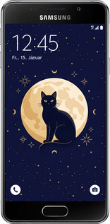 2D пластиковый чехол Cute Cat Celestial/Witchy для Samsung Galaxy A3 (2016) A310F - 6787t-159 изображение 
