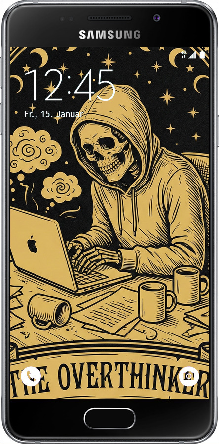 2D пластиковый чехол The Overthinker для Samsung Galaxy A3 (2016) A310F - 6774t-159 изображение 