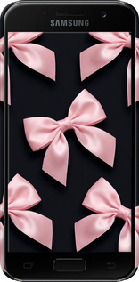 3D пластиковый матовый чехол Coquette Ribbons Dark Coquette для Samsung Galaxy A3 (2017) - 6767m-443 изображение 