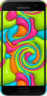 3D пластиковый матовый чехол Y2K Jelly Dream для Samsung Galaxy A3 (2017) - 6780m-443 изображение 