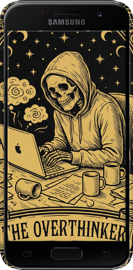 3D пластиковий матовий чехол The Overthinker для Samsung Galaxy A3 (2017) - 6774m-443 изображение 