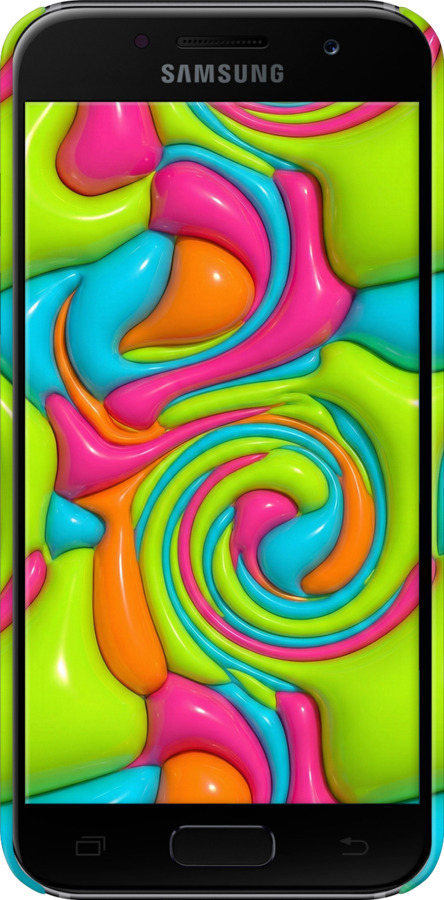 3D пластиковый матовый чехол Y2K Jelly Dream для Samsung Galaxy A3 (2017) - 6780m-443 изображение 