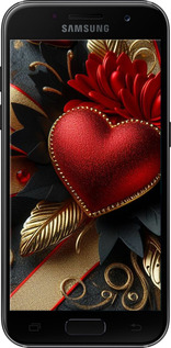 2D пластиковий чехол Сердечки v2 для Samsung Galaxy A3 (2017) - 5832t-443 изображение 