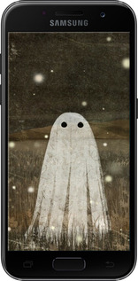 2D пластиковый чехол Привидение и светлячки для Samsung Galaxy A3 (2017) - 6406t-443 изображение 