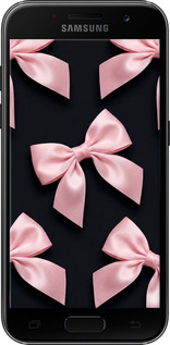 2D пластиковый чехол Coquette Ribbons Dark Coquette для Samsung Galaxy A3 (2017) - 6767t-443 изображение 