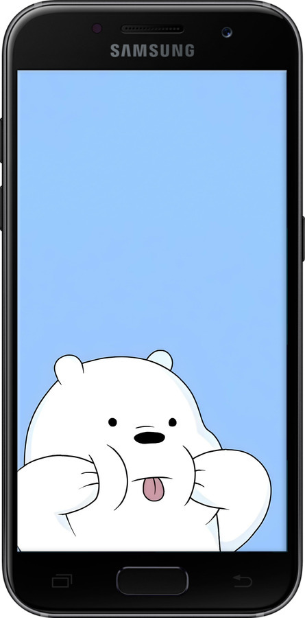 2D пластиковый чехол Милый мишка для Samsung Galaxy A3 (2017) - 6357t-443 изображение 