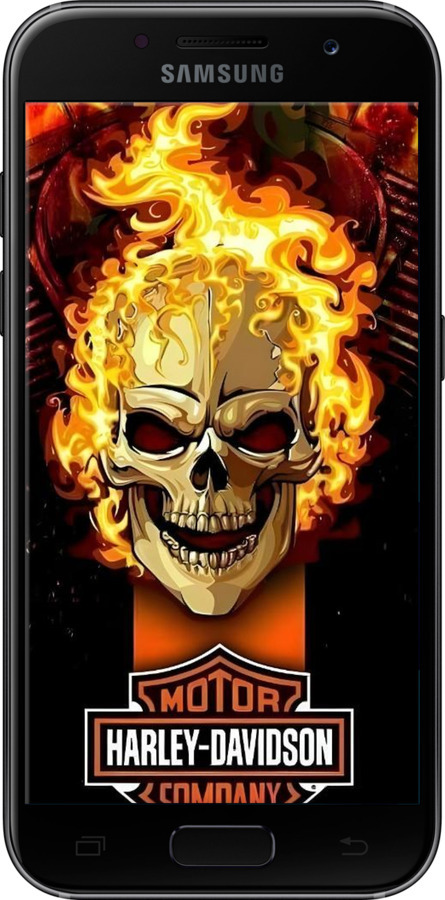 2D пластиковый чехол Харлей девидсон для Samsung Galaxy A3 (2017) - 6370t-443 изображение 