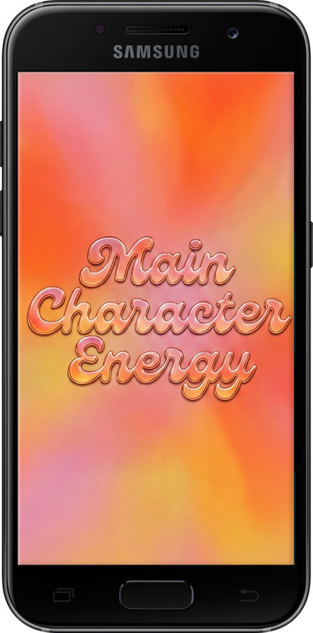 2D пластиковый чехол Aura Gradient Main Character Energy Aesthetic Y2K для Samsung Galaxy A3 (2017) - 6783t-443 изображение 