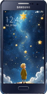 3D пластиковый матовый чехол Маленький принц для Samsung Galaxy A3 A300H - 6326m-72 изображение 