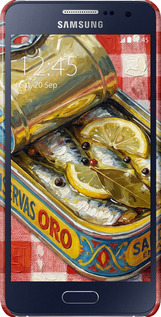 3D пластиковый матовый чехол Vintage Sardine Tin Phone для Samsung Galaxy A3 A300H - 6772m-72 изображение 