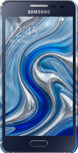 3D пластиковый матовый чехол Liquid Chrome для Samsung Galaxy A3 A300H - 6781m-72 изображение 