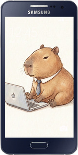 2D пластиковый чехол Funny Capybara CEO Working для Samsung Galaxy A3 A300H - 6777t-72 изображение 