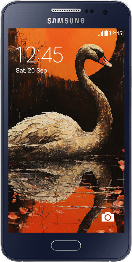 2D пластиковый чехол Лебедь для Samsung Galaxy A3 A300H - 5964t-72 изображение 