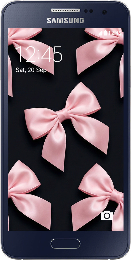 Силіконовий чехол Coquette Ribbons Dark Coquette для Samsung Galaxy A3 A300H - 6767u-72 изображение 