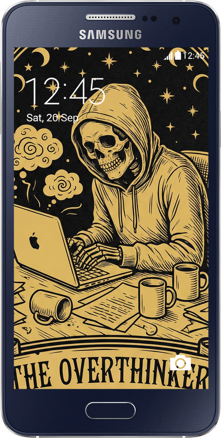 Силиконовый чехол The Overthinker для Samsung Galaxy A3 A300H - 6774u-72 изображение 