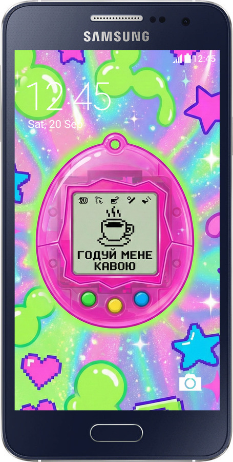 2D пластиковый чехол Y2K Aesthetic Retro Pet: Годуй мене кавою для Samsung Galaxy A3 A300H - 6784t-72 изображение 