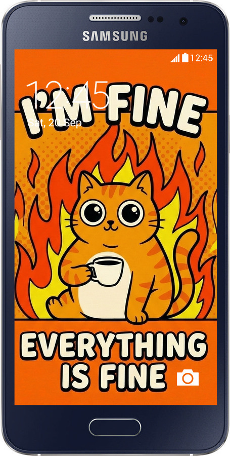 2D пластиковый чехол Funny Cat для Samsung Galaxy A3 A300H - 6786t-72 изображение 