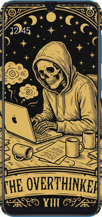 3D пластиковий матовий чехол The Overthinker для Samsung Galaxy A30 2019 A305F - 6774m-1670 изображение 