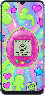3D пластиковий матовий чехол Y2K Aesthetic Retro Pet: Годуй мене кавою для Samsung Galaxy A30 2019 A305F - 6784m-1670 изображение 