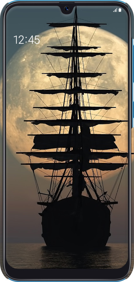 3D пластиковый матовый чехол Корабль для Samsung Galaxy A20 2019 A205F - 5998m-1761 изображение 
