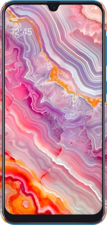 3D пластиковий матовий чехол Мрамор 2 для Samsung Galaxy A20 2019 A205F - 6307m-1761 изображение 