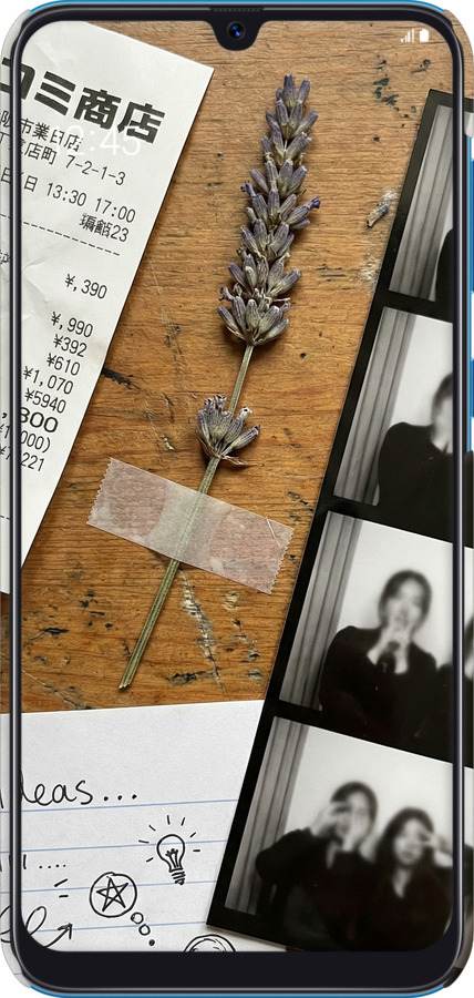 3D пластиковый матовый чехол Aesthetic Scrapbook Collage для Samsung Galaxy A20 2019 A205F - 6773m-1761 изображение 