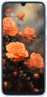 Силикон с усиленными углами чехол Оранжевые розы для Samsung Galaxy A30 2019 A305F - 5944sp-1670 изображение 