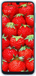 Силикон с усиленными углами чехол Клубника для Samsung Galaxy A20 2019 A205F - 6020sp-1761 изображение 