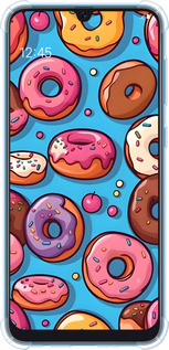 Силіконовий протиударний с посиленими кутами чехол Пончики для Samsung Galaxy A30 2019 A305F - 6318sp-1670 изображение 