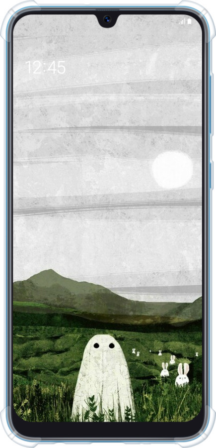 Силикон с усиленными углами чехол Привидение для Samsung Galaxy A20 2019 A205F - 6492sp-1761 изображение 
