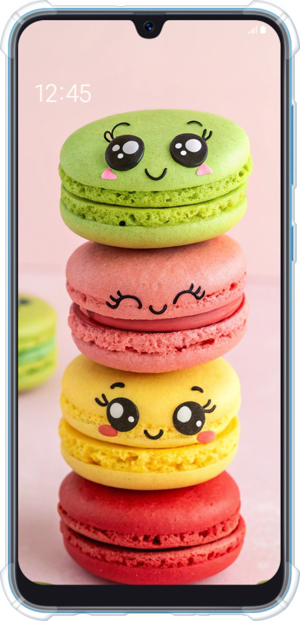 Силикон с усиленными углами чехол Печенье для Samsung Galaxy A20 2019 A205F - 6693sp-1761 изображение 
