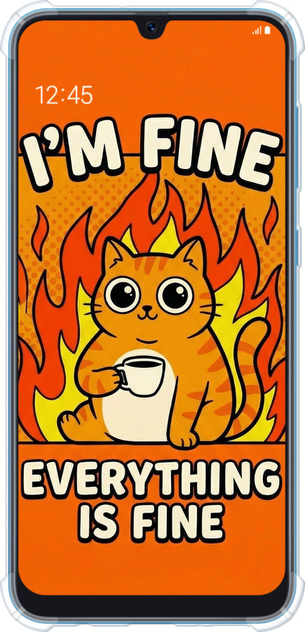 Силикон с усиленными углами чехол Funny Cat для Samsung Galaxy A30 2019 A305F - 6786sp-1670 изображение 