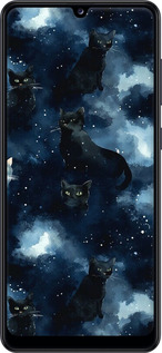 TPU чехол Зображення котиків з темною аквареллю для Samsung Galaxy A31 A315F - 6521b-1908 изображение 