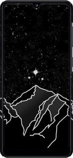 3D пластиковый матовый чехол Минималистический горный пейзаж для Samsung Galaxy A31 A315F - 6438m-1908 изображение 