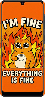 3D пластиковый матовый чехол Funny Cat для Samsung Galaxy A31 A315F - 6786m-1908 изображение 