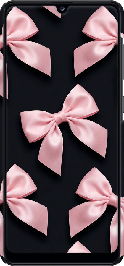 3D пластиковый матовый чехол Coquette Ribbons Dark Coquette для Samsung Galaxy A31 A315F - 6767m-1908 изображение 