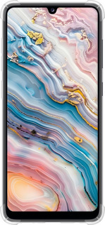 Силіконовий протиударний с посиленими кутами чехол Мрамор красивый для Samsung Galaxy A31 A315F - 6376sp-1908 изображение 