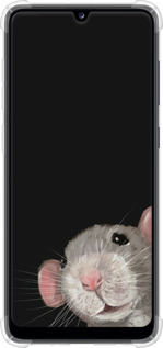 Силикон с усиленными углами чехол The Peeking Rat для Samsung Galaxy A31 A315F - 6442sp-1908 изображение 