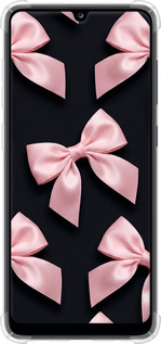 Силикон с усиленными углами чехол Coquette Ribbons Dark Coquette для Samsung Galaxy A31 A315F - 6767sp-1908 изображение 