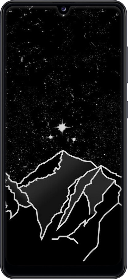 2D пластиковий чехол Мінімалістичний гірський краєвид для Samsung Galaxy A31 A315F - 6438t-1908 изображение 