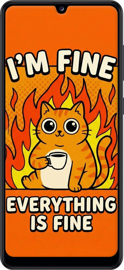 2D пластиковий чехол Funny Cat для Samsung Galaxy A31 A315F - 6786t-1908 изображение 