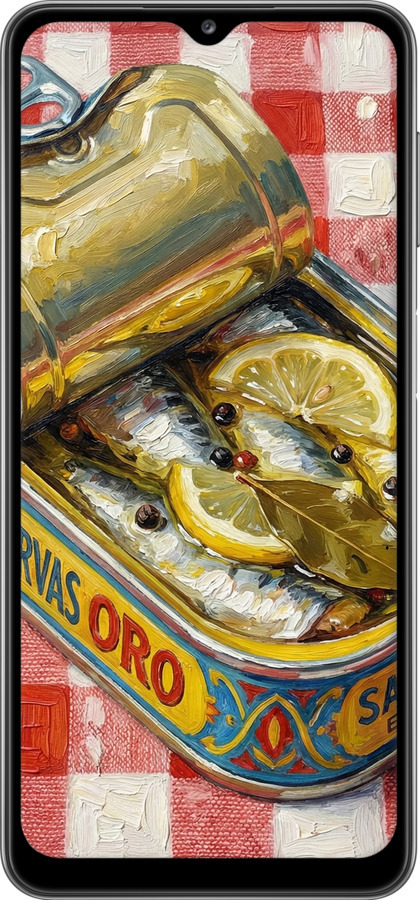 TPU чехол Vintage Sardine Tin Phone для Samsung Galaxy A32 A325F - 6772b-2204 изображение 